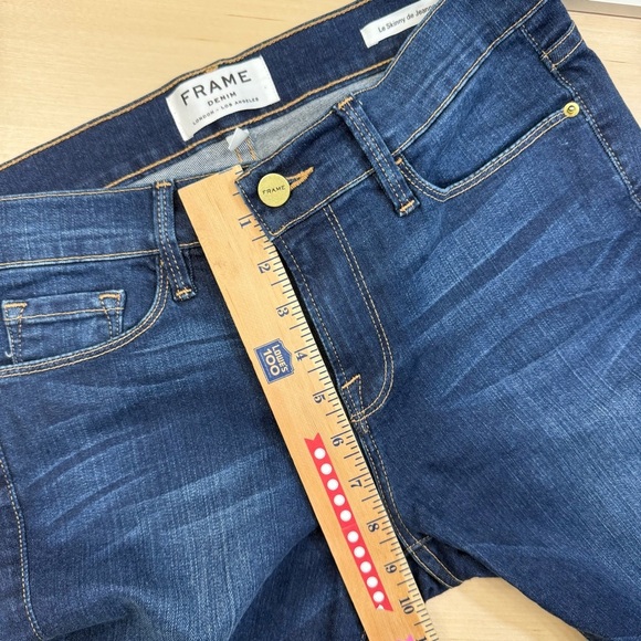 FRAME Le Skinny de Jeanne Jeans Women 29 Columbia Road Mid Rise Skinny LSJ032 - Picture 7 of 10